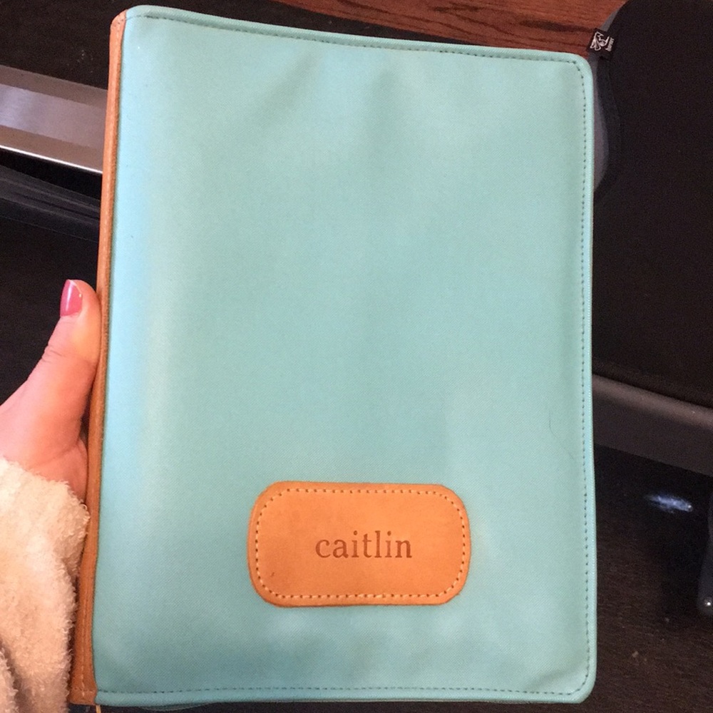 Jon Hart Zip Agenda in Aqua